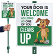 Your Dog Is Welcome As Long One of You Cleans Up 