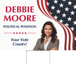 Your Vote Counts Add Name Position Custom Yard Sign