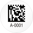 Circular 2D Custom Template   Barcode