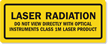 Class 1M Laser Safety Label