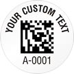 Circular 2D Custom Template   Barcode