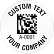 Circular 2D Custom Template   Barcode