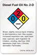 Diesel Fuel Oil NFPA Chemical Label