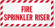 Fire Sprinkler Riser Label
