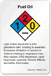 Fuel Oil NFPA Chemical Label