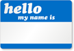 Hello My Name Is Label