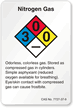 Nitrogen Gas NFPA Chemical Label