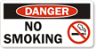 Danger No Smoking Label