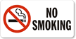 No Smoking Label