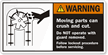 Hand Crush Force Side ANSI Warning Label