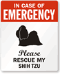 In Case Of Emergency, Please My Shih Tzu Label