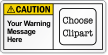 Custom Text ANSI Caution Label