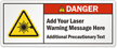 Custom Laser ANSI Danger Label