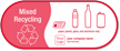 Customizable Mixed Recycling Vinyl Sticker with Graphic