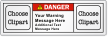 Customizable ANSI Danger Label