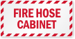 Fire Hose Cabinet Label