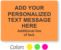 Custom Rectangular Fluorescent Label Template