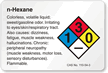 n Hexane NFPA Chemical Hazard Label