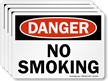 No Smoking OSHA Danger Label