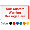 Personalized Safety Label, Add Own Warning Message 