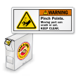 ISO Pinch Points Moving Part Crush Grab a Labels Box