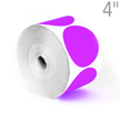 Purple Circular Color Coded 500 Labels/Roll