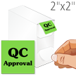 QC Approval Labels in Dispenser Box