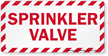 Sprinkler Valve Label