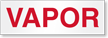 Vapor Truck Safety Label