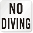 No Diving Pool Marker