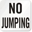 No Jumping Pool Marker