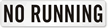 No Running Pool Marker