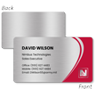 Custom Aluminum Metal Business Cards - Single or Double-Sided Dynamic Curve Design