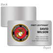 Custom Aluminum Metal Business Cards - Single or Double-Sided Heritage Seal Design