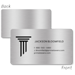 Custom Aluminum Metal Business Cards - Single or Double-Sided Legacy Professional Design