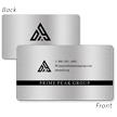 Custom Aluminum Metal Business Cards - Single or Double-Sided Signature Minimal Design