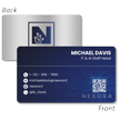 Custom Aluminum Metal Business Cards - Single or Double-Sided Tech Pro Design