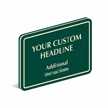 Add Custom Headline And Instructions PermaCarve Sign