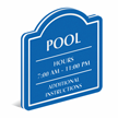 Add Custom Headline And Pool Hours PermaCarve Sign