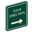 Add Direction And Choose Arrow PermaCarve Sign