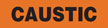 Caustic (Orange) Adhesive Pipe Marker