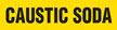 Caustic Soda (Yellow) Adhesive Pipe Marker