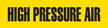 High Pressure Air (Yellow) Adhesive Pipe Marker
