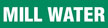 Mill Water (Green) Adhesive Pipe Marker