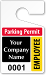 Plastic ToughTags™ for Employee Parking Permits