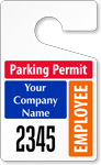 Plastic ToughTags™ for Employee Parking Permits