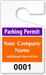 Plastic ToughTags™ for Employee Parking Permits