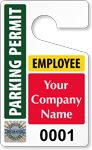 Plastic ToughTags™ for Employee Parking Permits