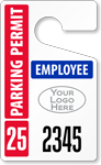 Plastic ToughTags™ for Employee Parking Permits