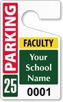 Plastic ToughTags™ for Faculty Parking Permits